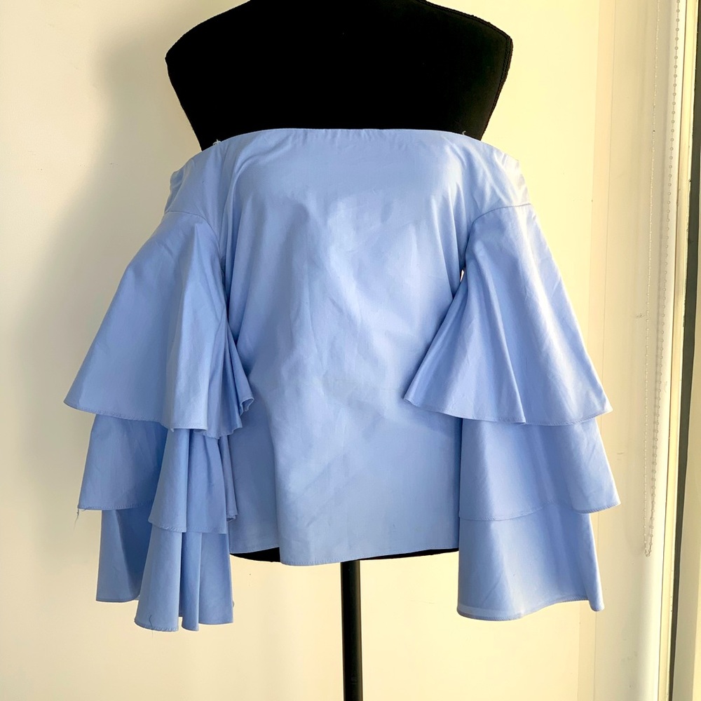 Endless Rose Off Shoulder Flared Sleeves Top